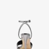 Elyse Crackled Metallic Leather Sandal