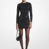 Embellished Scuba Mini Dress