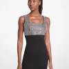 Embellished Stretch Viscose Mini Dress Embellished Stretch Viscose Mini Dress