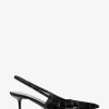 Emma Crocodile Embossed Leather Slingback Pump