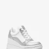 Emmy Glitter Embellished Leather Wedge Trainer Emmy Glitter Embellished Leather Wedge Trainer
