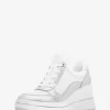 Emmy Glitter Embellished Leather Wedge Trainer Emmy Glitter Embellished Leather Wedge Trainer