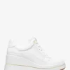 Emmy Leather and Mesh Wedge Trainer