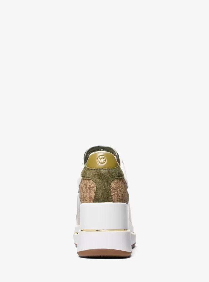 Emmy Mixed-Media Wedge Trainer