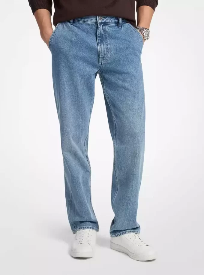 Finn Straight-Leg Stretch Denim Jeans Finn Straight-Leg Stretch Denim Jeans