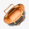 Flora Large Signature Logo and Leather Tote Bag