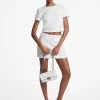 Floral Embellished Scuba Skirt Floral Embellished Scuba Skirt