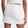 Floral Embellished Scuba Skirt Floral Embellished Scuba Skirt