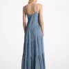 Floral Lace Tiered Slip Dress
