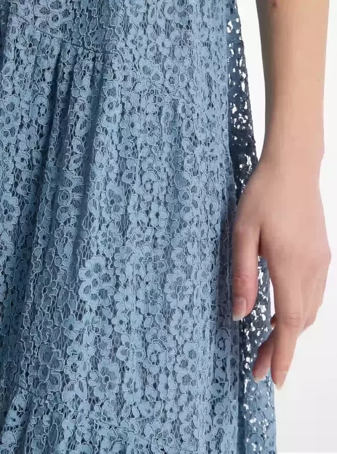 Floral Lace Tiered Slip Dress