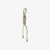 Gold-Tone and Metallic Braided Cord Bag Charm