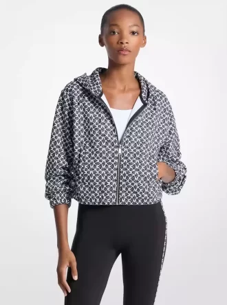 Graphic Logo Cotton Blend Jacket