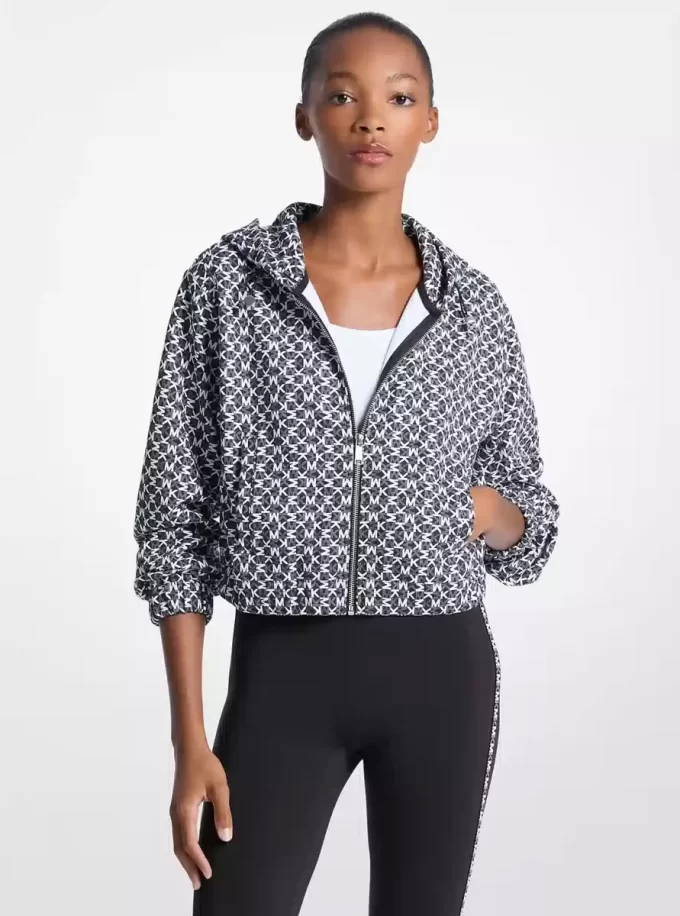 Graphic Logo Cotton Blend Jacket