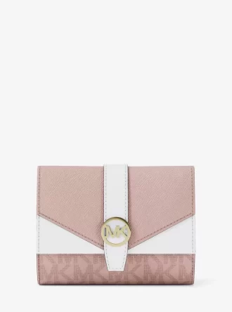 Greenwich Medium Signature Logo Trifold Wallet