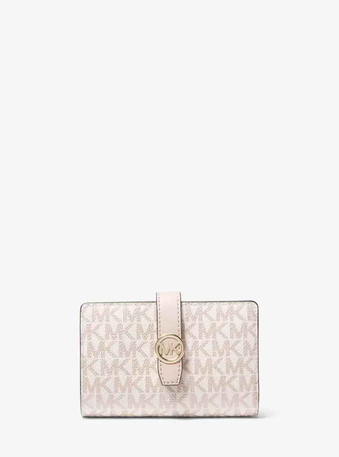 Greenwich Medium Signature Logo Zip-Around Wallet