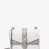 Greenwich Small Color-Block Signature Logo Crossbody Bag