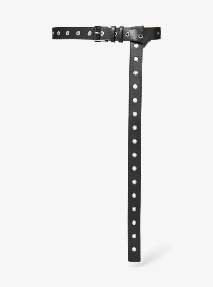 Grommeted Leather Belt
