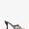 Haisley Snake Embossed Leather Sandal