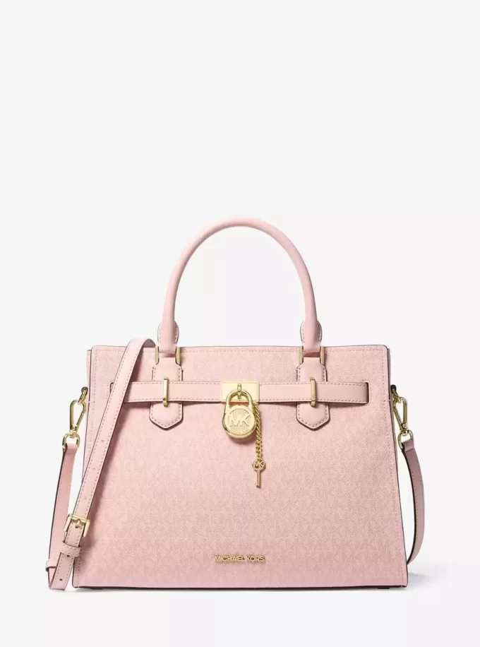 Hamilton Medium Signature Logo Satchel