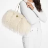 Hamilton Moderne Small Faux Shearling Satchel
