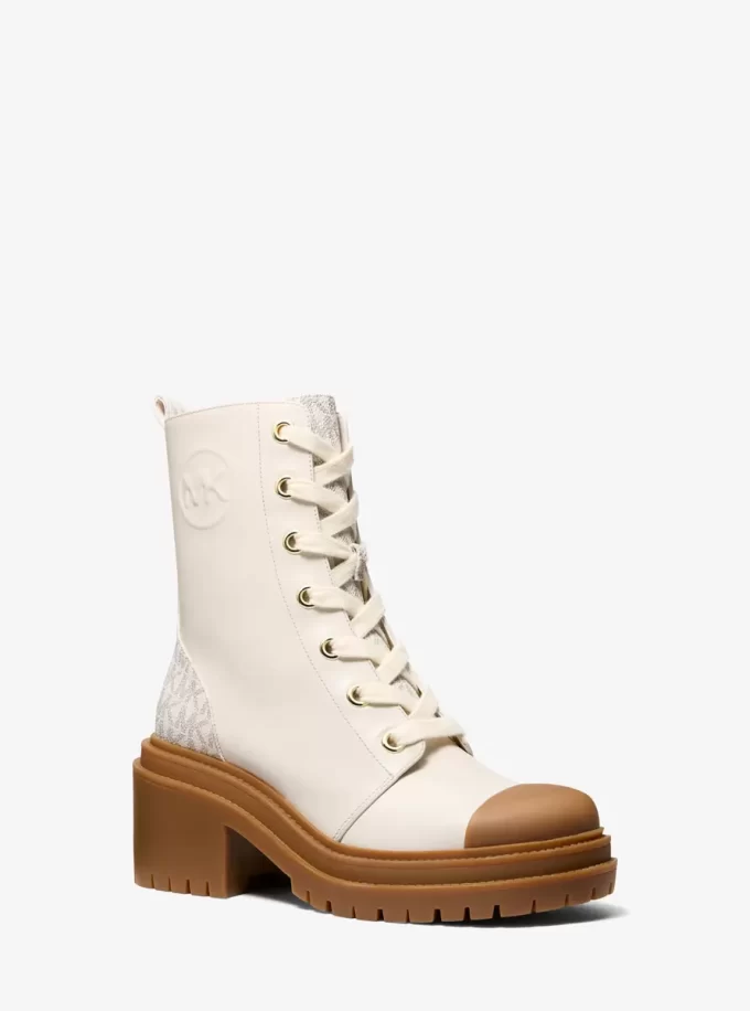 Hanley Leather and Signature Logo Trim Boot
