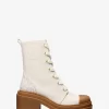 Hanley Leather and Signature Logo Trim Boot