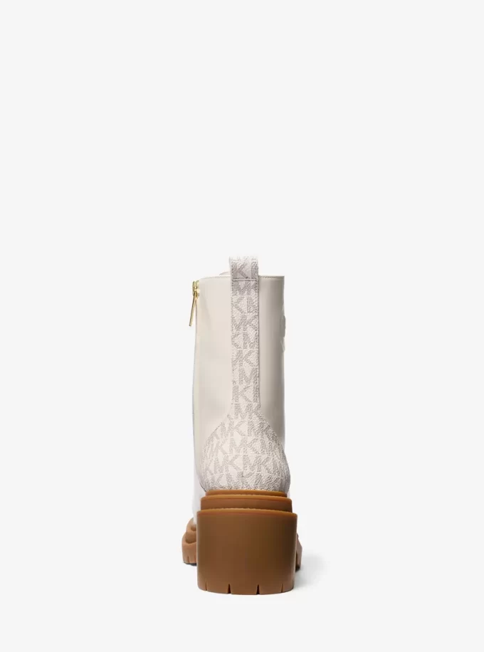 Hanley Leather and Signature Logo Trim Boot