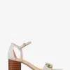 Hannah Signature Logo Block Heel Sandal