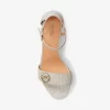 Hannah Signature Logo Block Heel Sandal