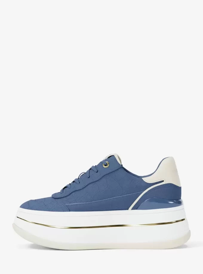 Hayes Crocodile Embossed Suede Platform Sneaker Hayes Crocodile Embossed Suede Platform Sneaker