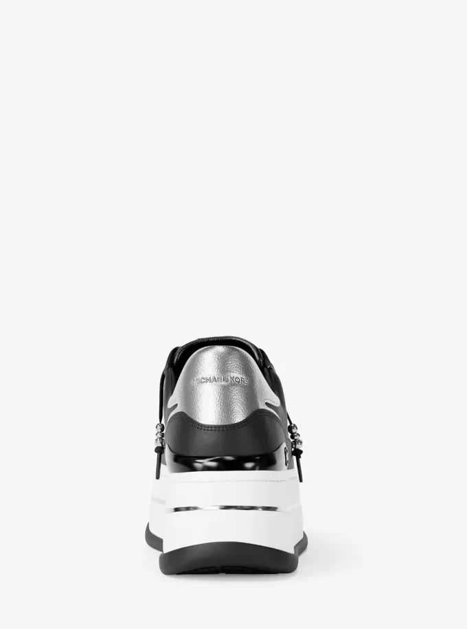Hayes Embellished Leather Platform Sneaker