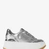 Hayes Embellished Metallic Leather Platform Sneaker