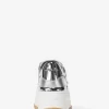 Hayes Embellished Metallic Leather Platform Sneaker