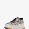 Hayes Snake Embossed Leather Platform Sneaker