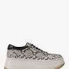 Hayes Snake Embossed Leather Platform Sneaker