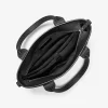 Hudson Leather and Signature Logo Work Tote Bag Hudson Leather and Signature Logo Work Tote Bag