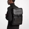 Hudson Medium Grommeted Leather Backpack