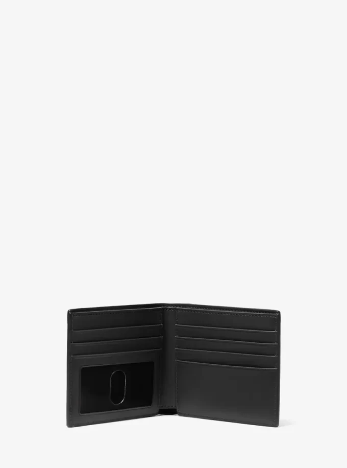 Hudson Pebbled Leather Billfold Wallet