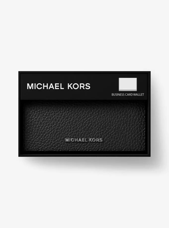 Hudson Pebbled Leather Card Case