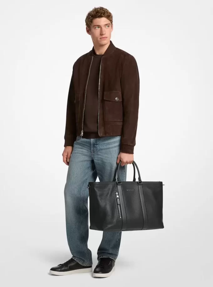 Hudson Pebbled Leather Tote Bag Hudson Pebbled Leather Tote Bag