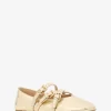 Indy Flex Crackled Metallic Leather Ballet Flat Indy Flex Crackled Metallic Leather Ballet Flat