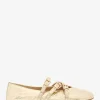 Indy Flex Crackled Metallic Leather Ballet Flat Indy Flex Crackled Metallic Leather Ballet Flat