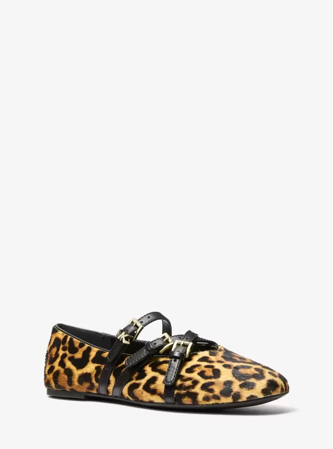 Indy Flex Leopard Print Calf Hair Ballet Flat Indy Flex Leopard Print Calf Hair Ballet Flat
