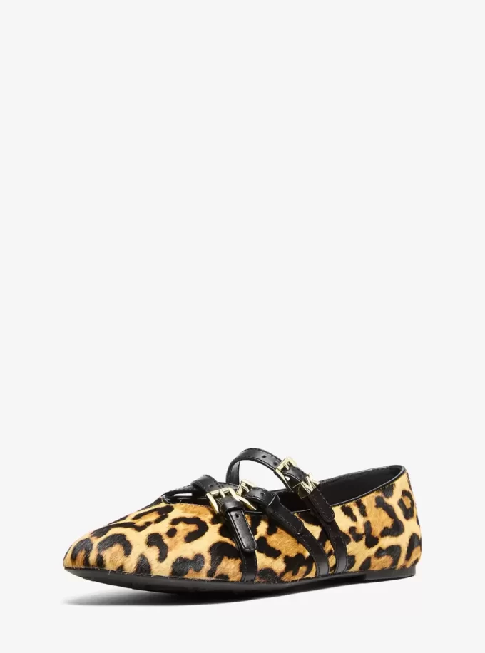 Indy Flex Leopard Print Calf Hair Ballet Flat Indy Flex Leopard Print Calf Hair Ballet Flat