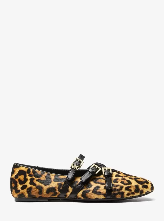Indy Flex Leopard Print Calf Hair Ballet Flat Indy Flex Leopard Print Calf Hair Ballet Flat