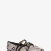 Indy Snake Embossed Leather Ballet Flat Indy Snake Embossed Leather Ballet Flat