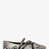 Indy Snake Embossed Leather Ballet Flat Indy Snake Embossed Leather Ballet Flat