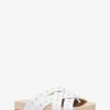 Irene Studded Leather Flat Sandal