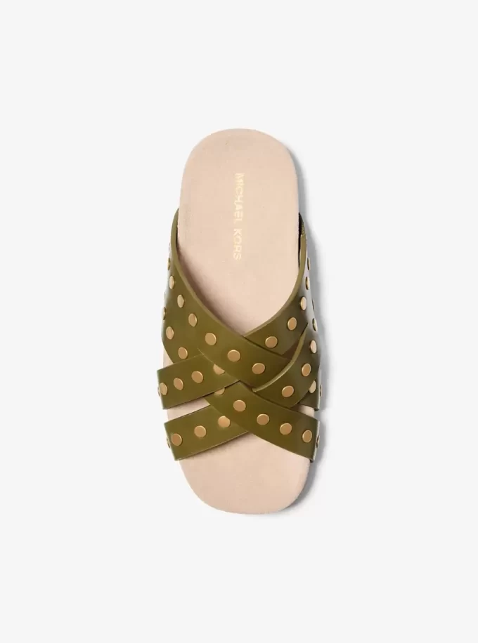 Irene Studded Leather Sandal
