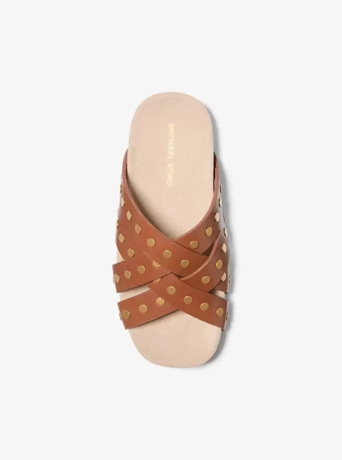 Irene Studded Leather Sandal
